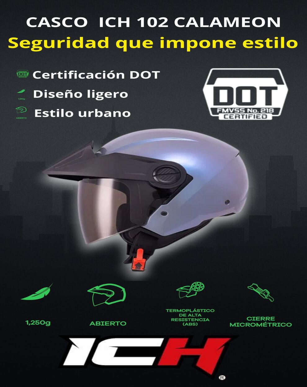CASCO ICH 102 CALAMEON GRIS